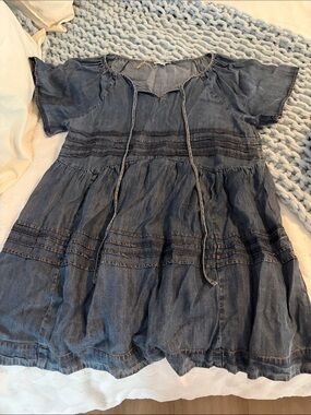 Easel Los Angeles chambray easy fit dress